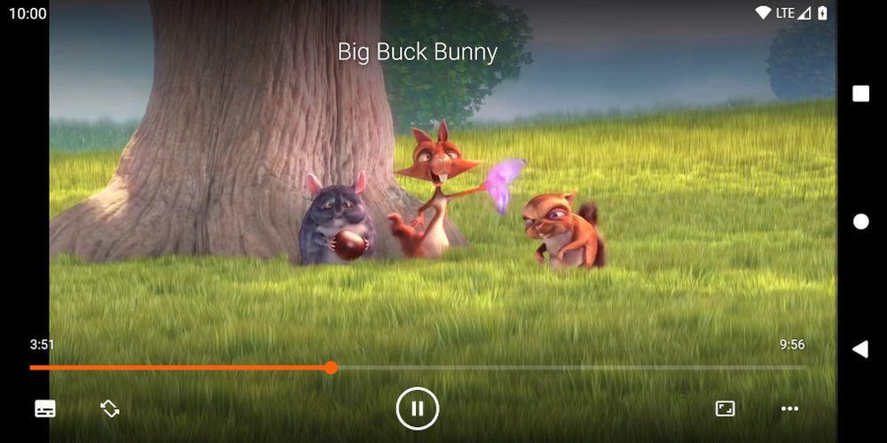 Playing a movie with VLC Media Player